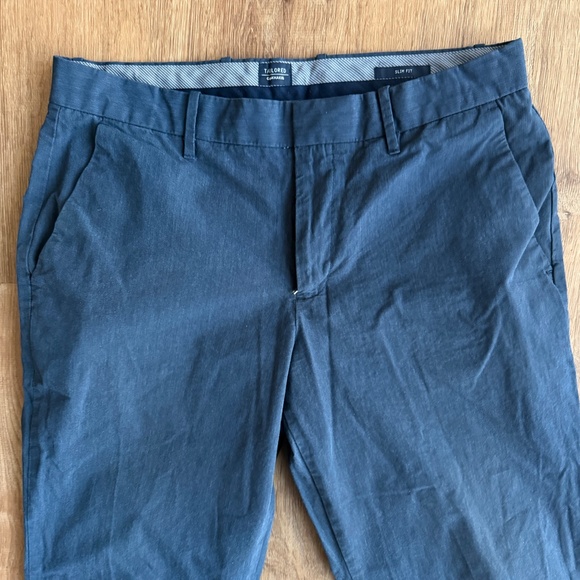 GAP Blue Slim Fit Tailored Khakis Chino Straight Pants Mens SIZE 32X32 - Picture 4 of 7